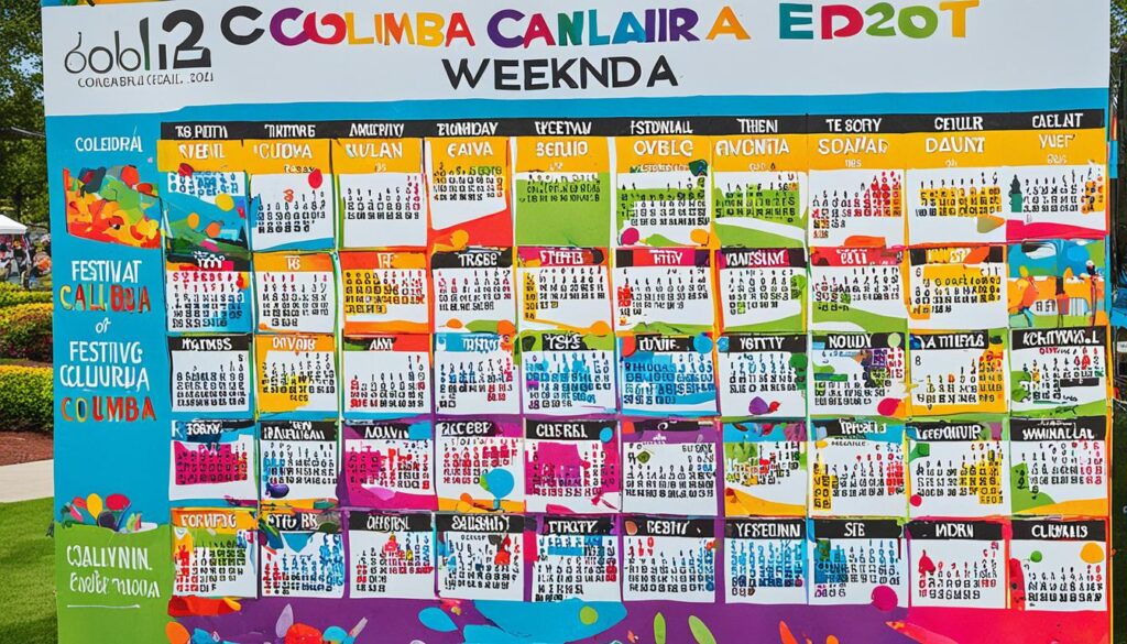 Columbia SC festival calendar