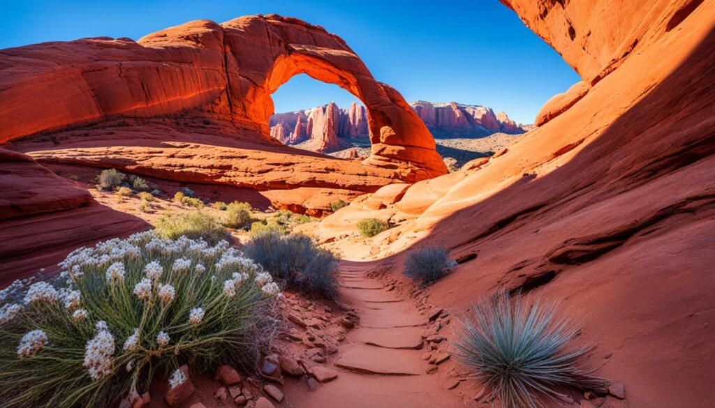 Corona Arch Trail in Moab Utah Corona Arch Trail in Moab Utah