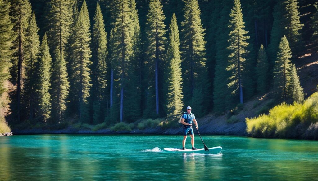 Deschutes River paddleboarding