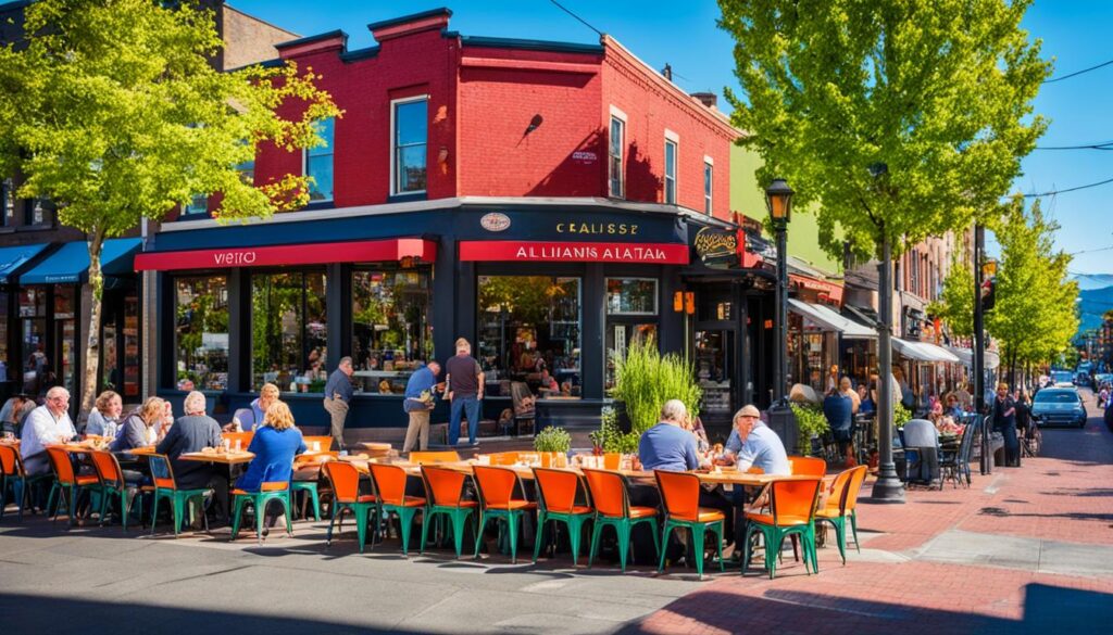 Dining options in the Oregon District Dining options in the Oregon District