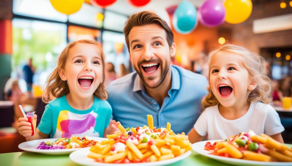 Dining with kids in family-friendly restaurants