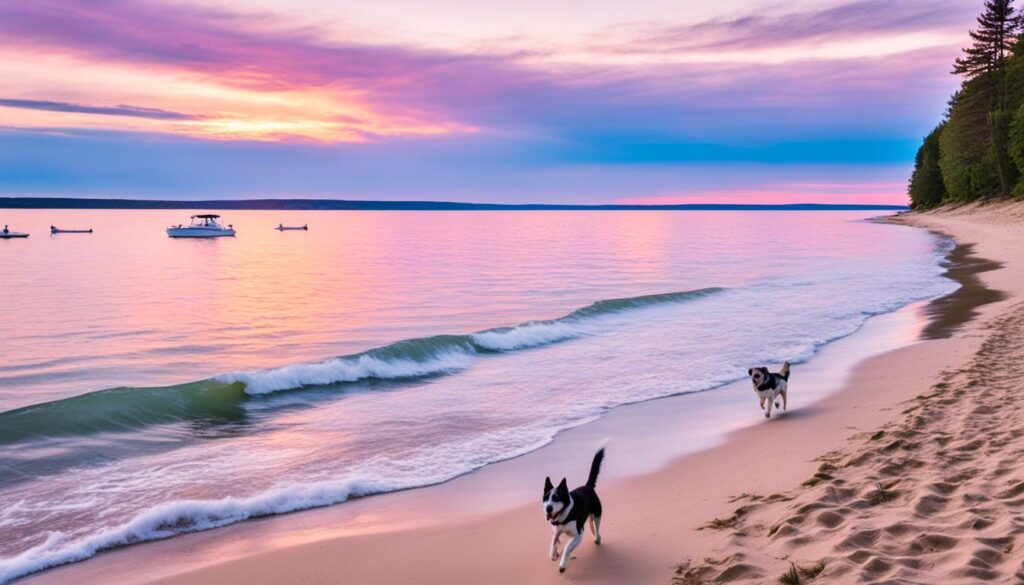 Dog-friendly beaches near Traverse City