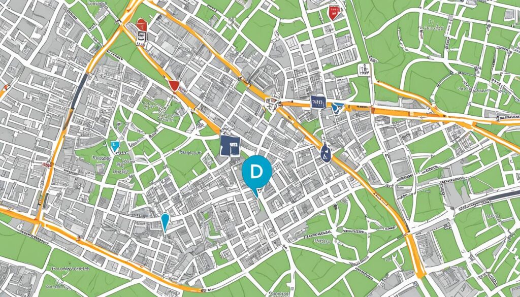 Durham historical sites map Durham historical sites map