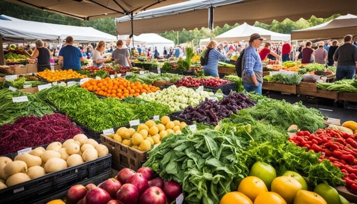 Eugene farmers market local produce