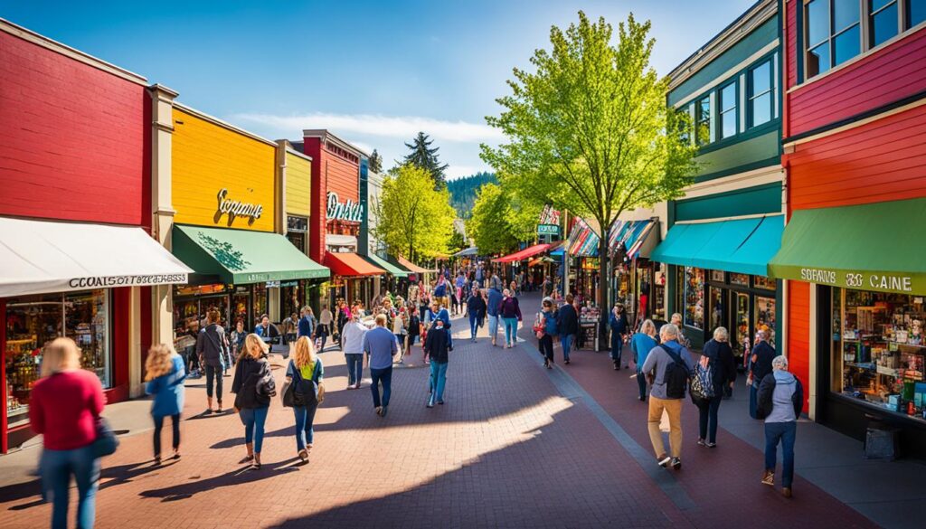 Eugene shopping scene