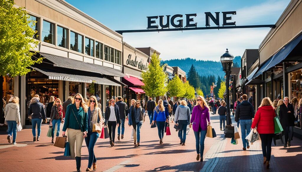 Eugene shopping scene Eugene shopping scene