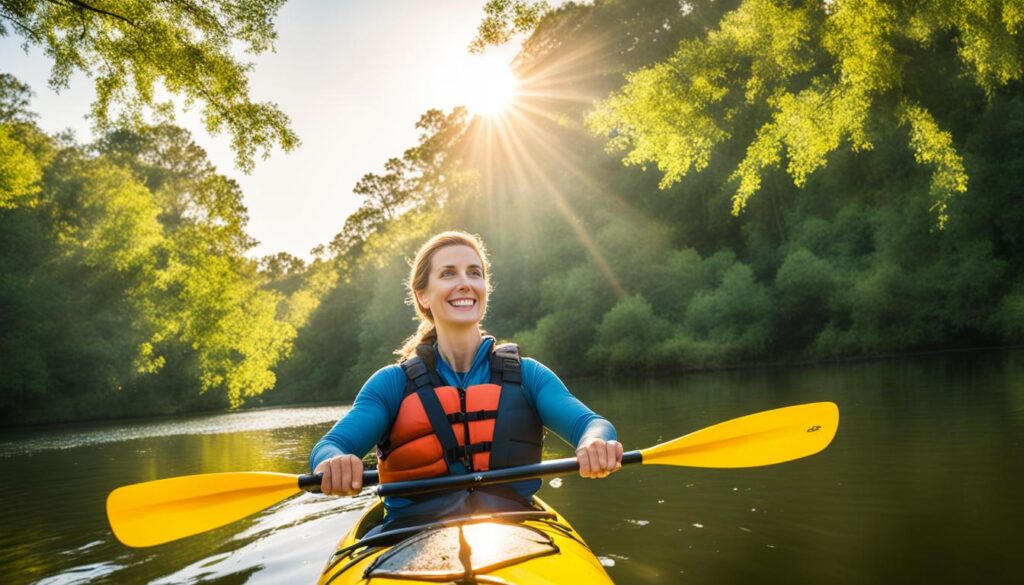 Experience nature through kayaking in Columbia SC