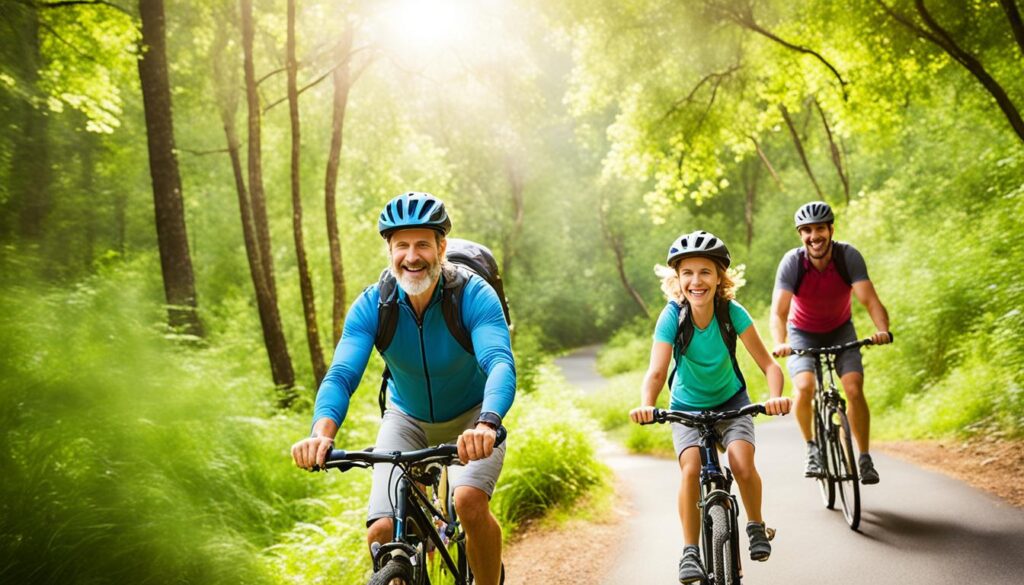 Family cycling activities