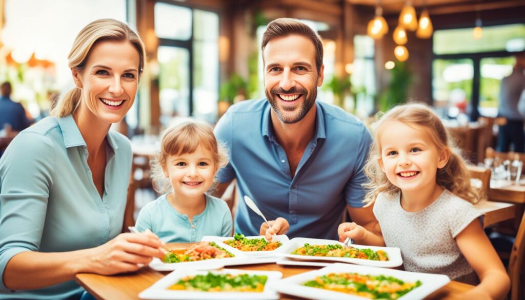 Family dining in Park City