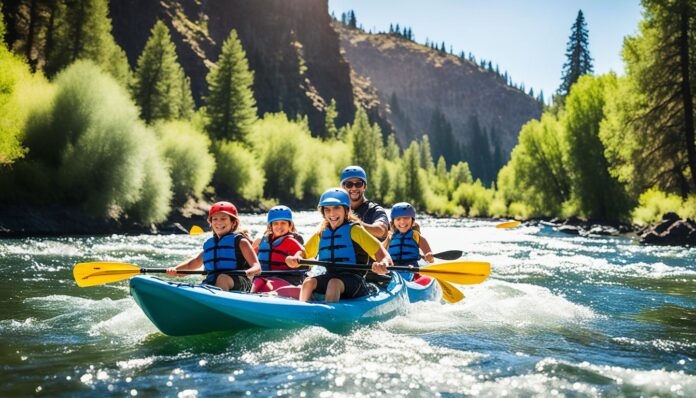 Family-friendly kayaking on the Deschutes River