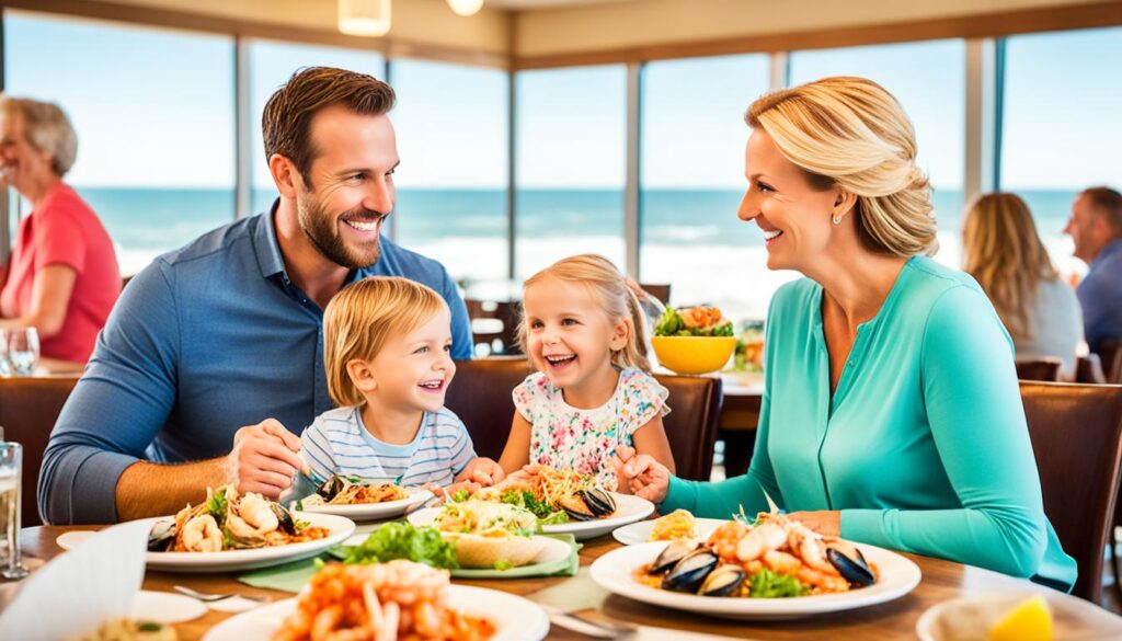 Family-friendly seafood restaurants Myrtle Beach