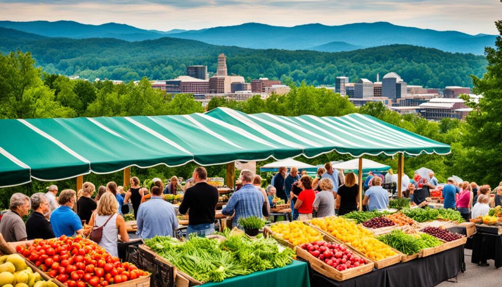 Farm-to-table concept in Asheville. Farm-to-table concept in Asheville.