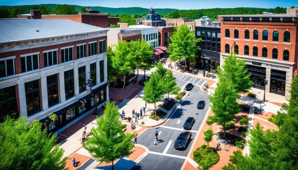 Finding walkable areas in Greenville