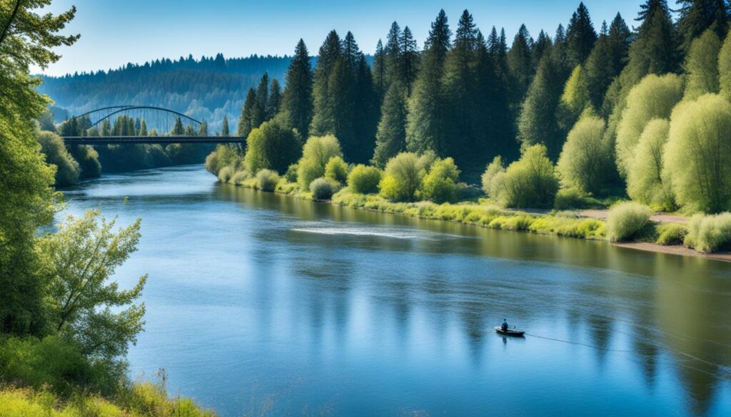 Fishing spots along Willamette River Fishing spots along Willamette River