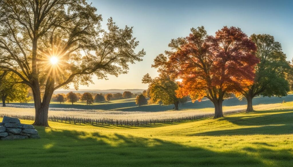 Gettysburg PA weather patterns