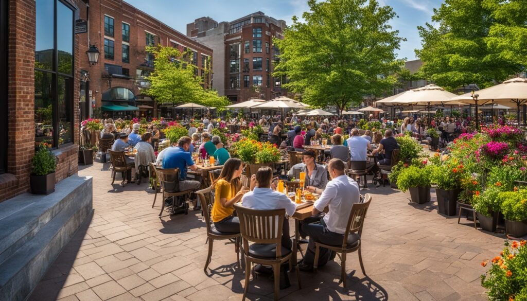 Greenville outdoor dining options