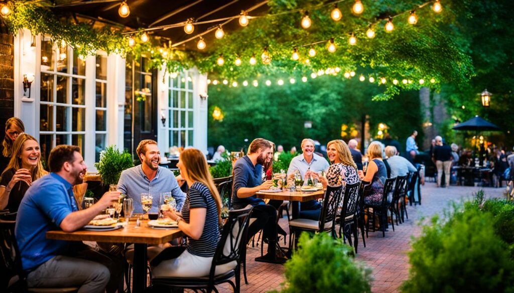 Greenville outdoor patio dining