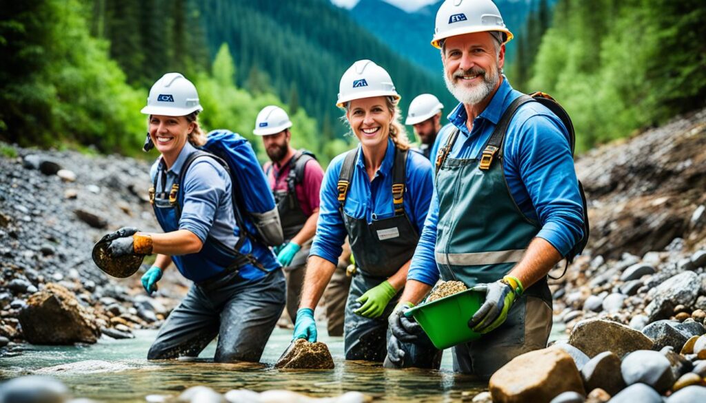 Guided tours for gem mining