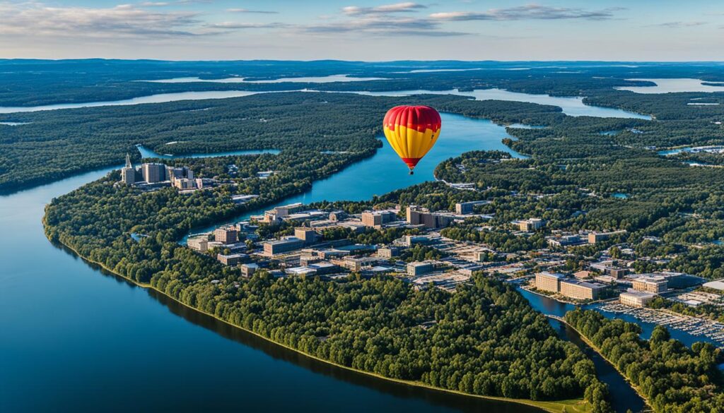 Hot air balloon rides over Traverse City