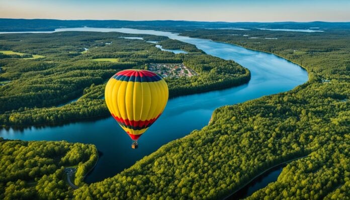 Hot air balloon rides over Traverse City