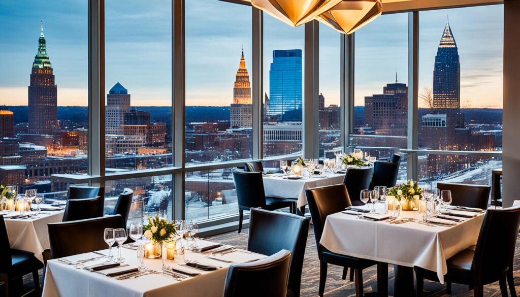 Indoor dining in Cleveland