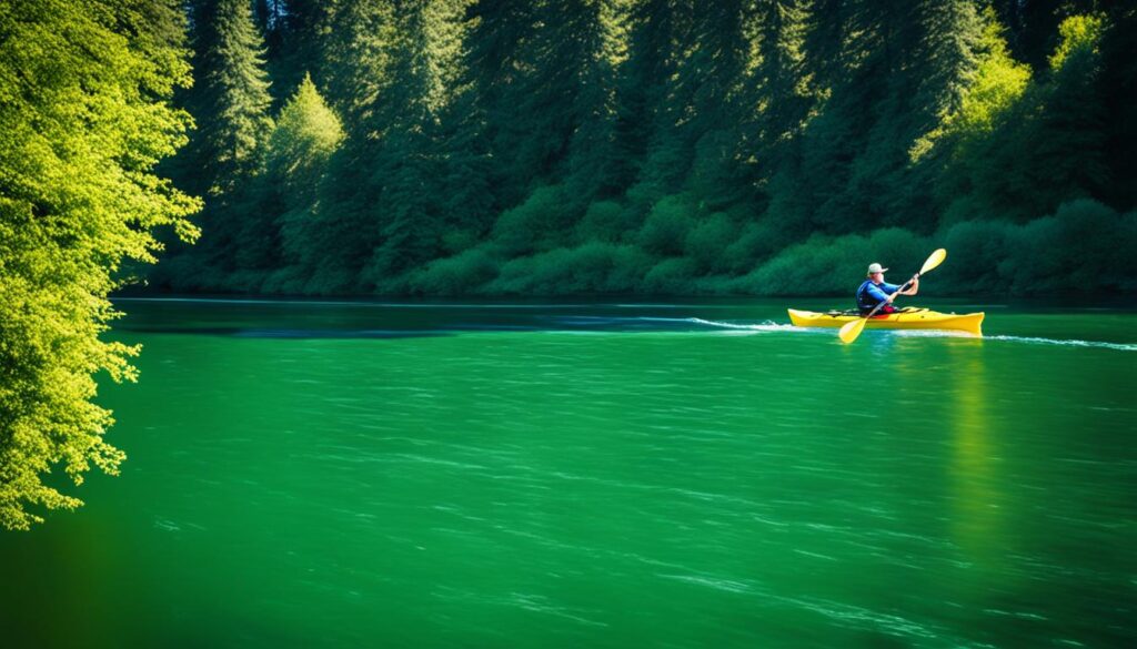 Kayaking on the Willamette River