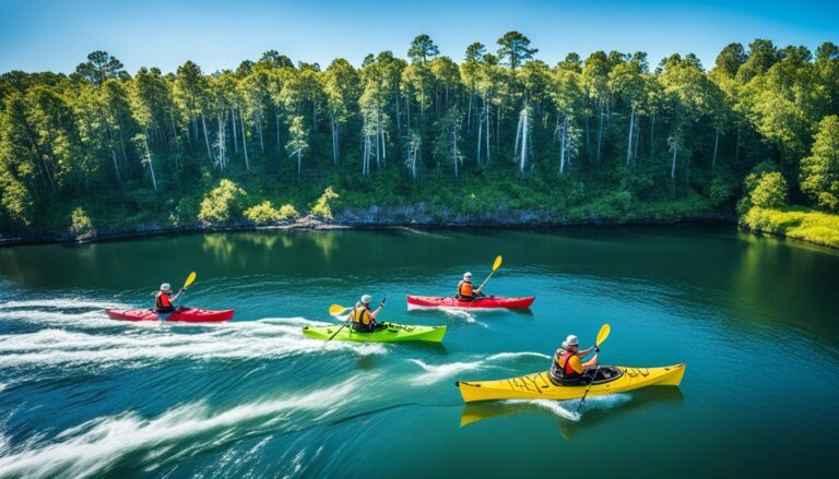 Kayaking tours near Battleship North Carolina
