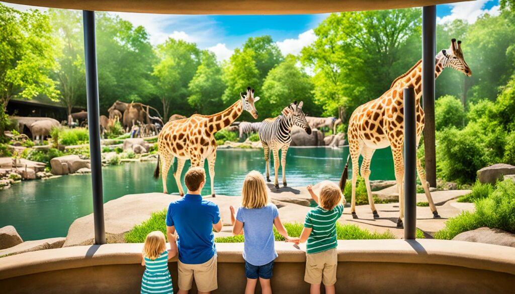 Knoxville Zoo family-friendly attractions in Knoxville