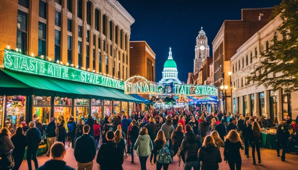 Lansing night scene