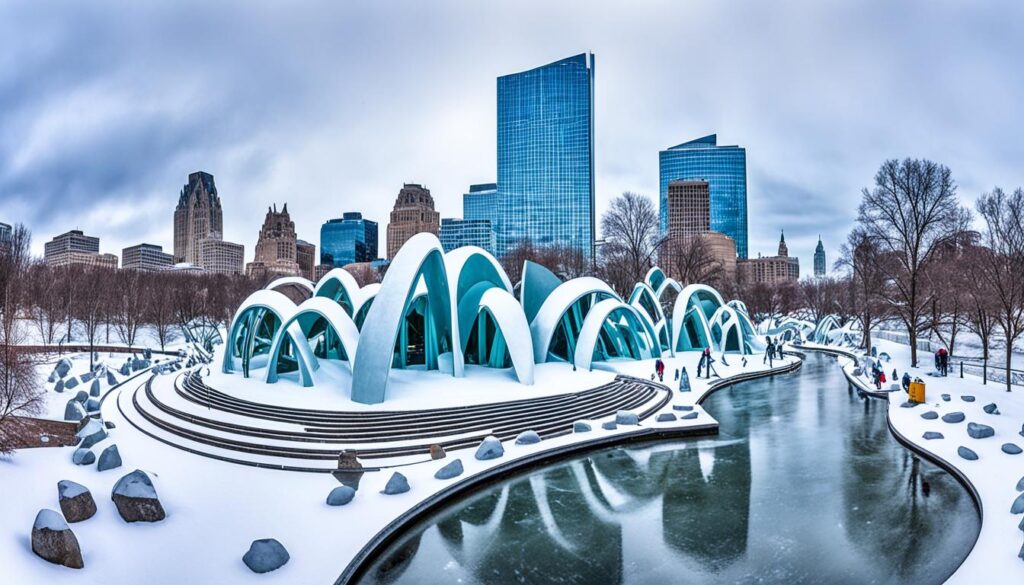 Minneapolis Sculpture Garden winter sculptures Minneapolis Sculpture Garden winter sculptures
