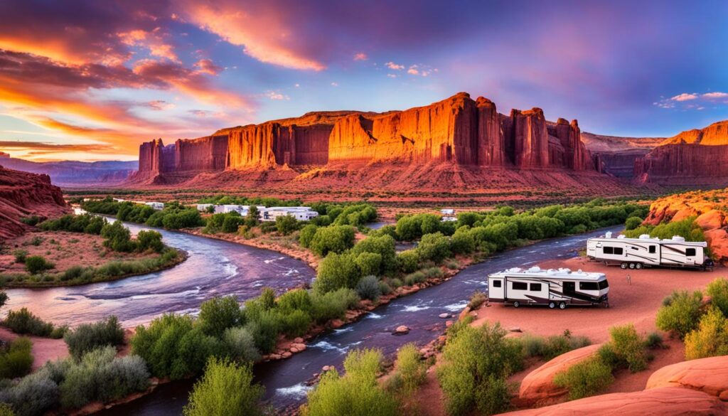 Moab camping grounds