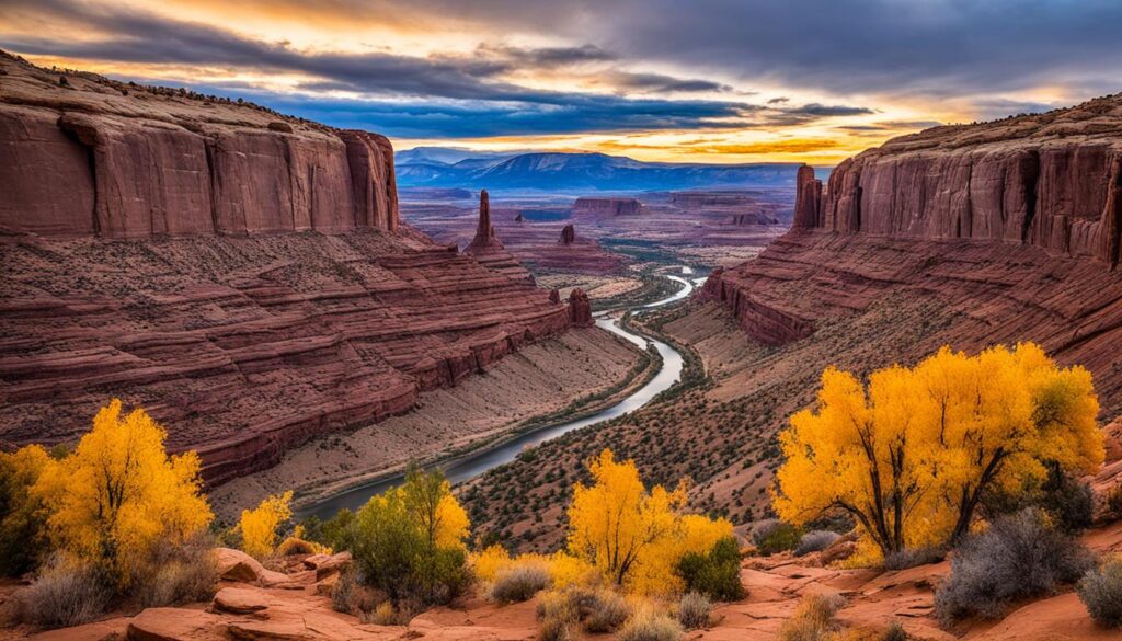 Moab fall foliage photography