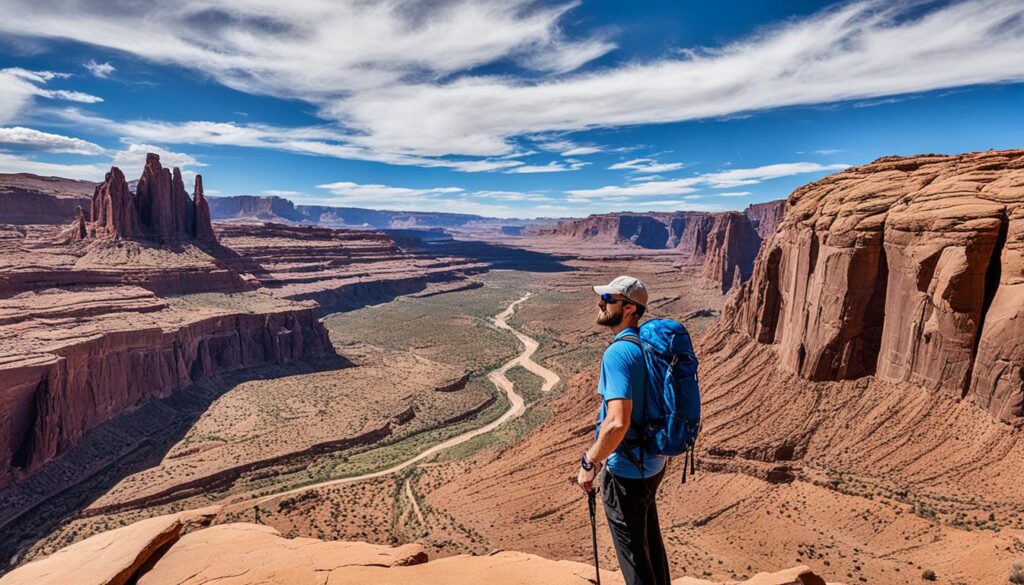 Moab hiking trail