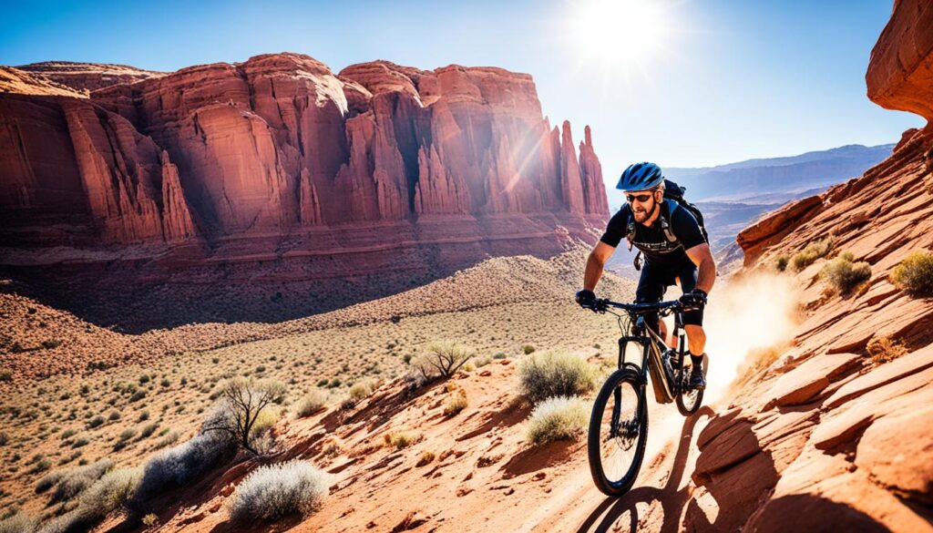 Moab mountain biking