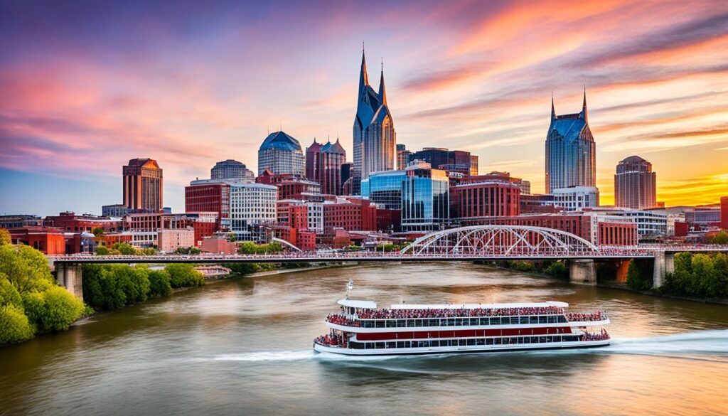 Nashile sightseeing boat tours along the Cumberland River