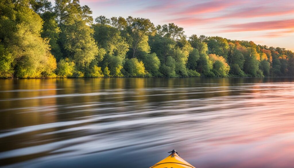 Natural beauty of the Mississippi River in Saint Cloud Natural beauty of the Mississippi River in Saint Cloud