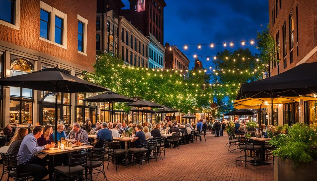 Nightlife dining in Rochester