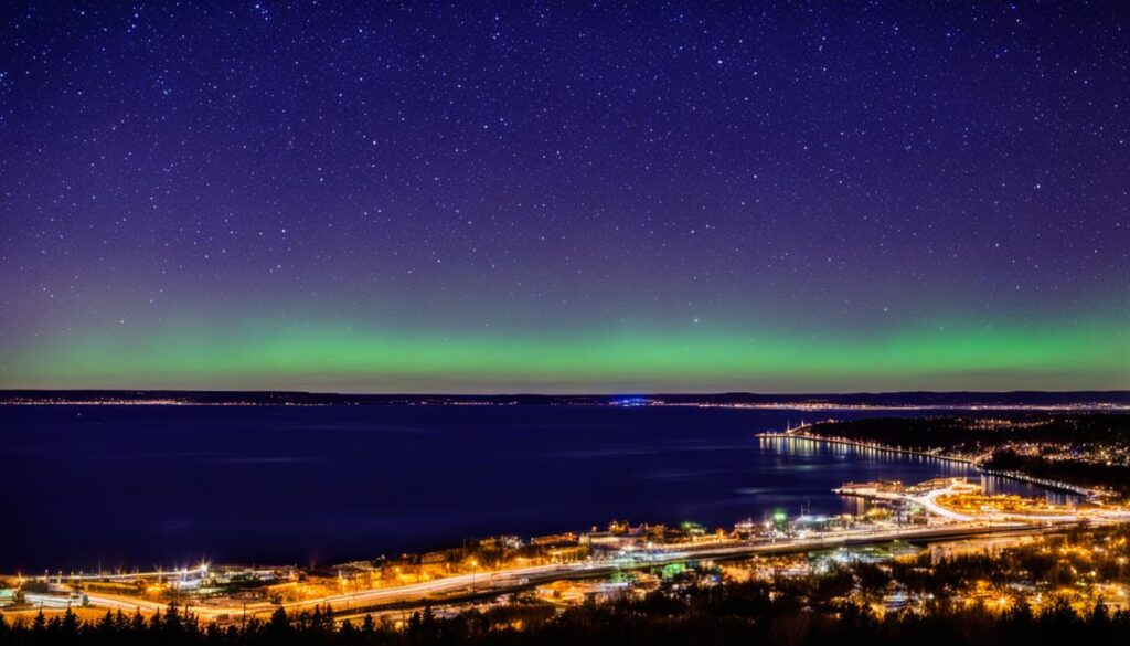 Northern Lights Duluth visibility