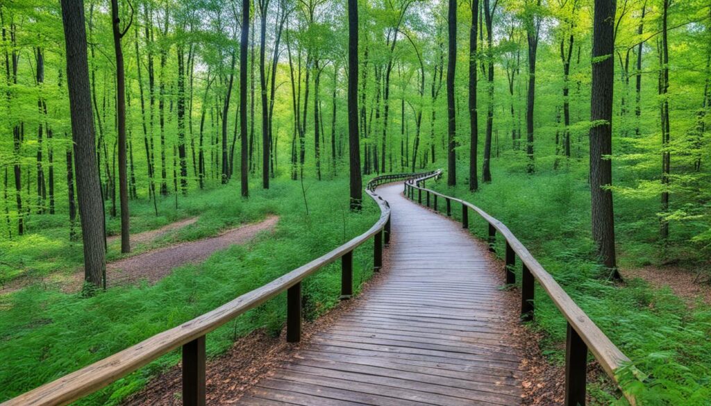 Oak Openings Metropark hiking trail Oak Openings Metropark hiking trail
