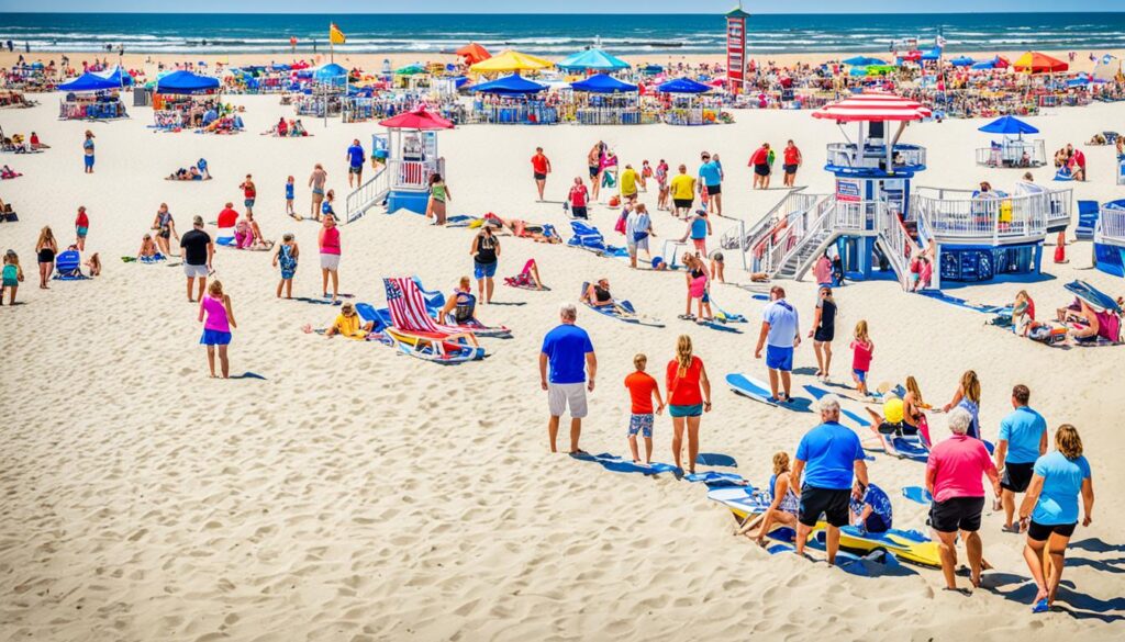 Ocean City beach access points Ocean City beach access points