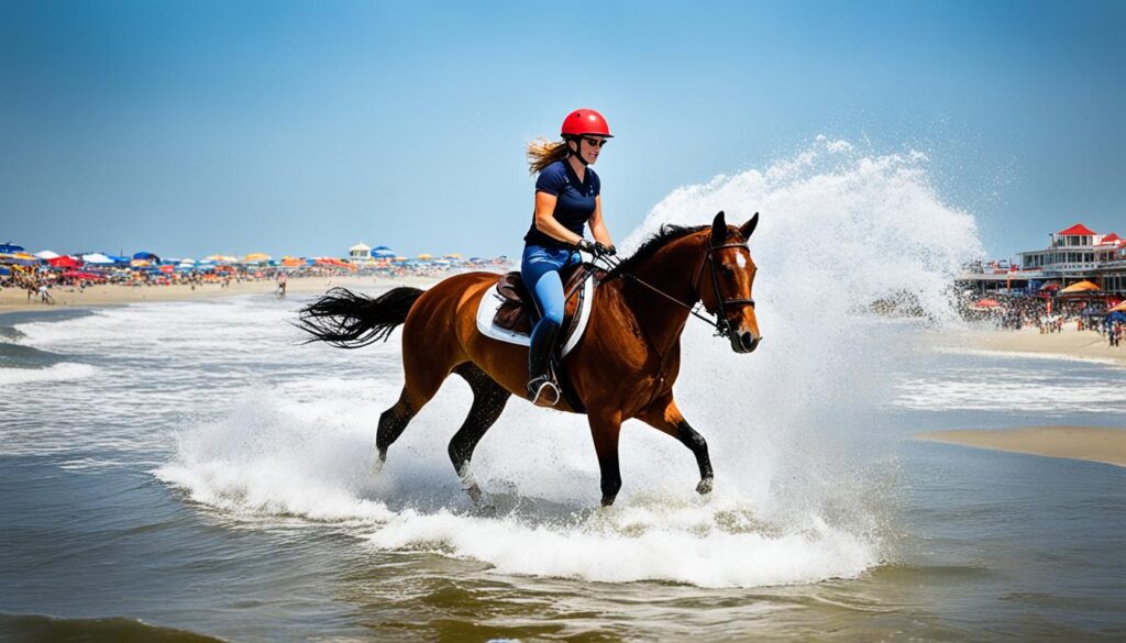 Ocean City beach horseback riding