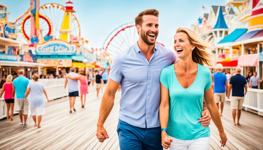 Ocean City boardwalk activity Ocean City boardwalk activity