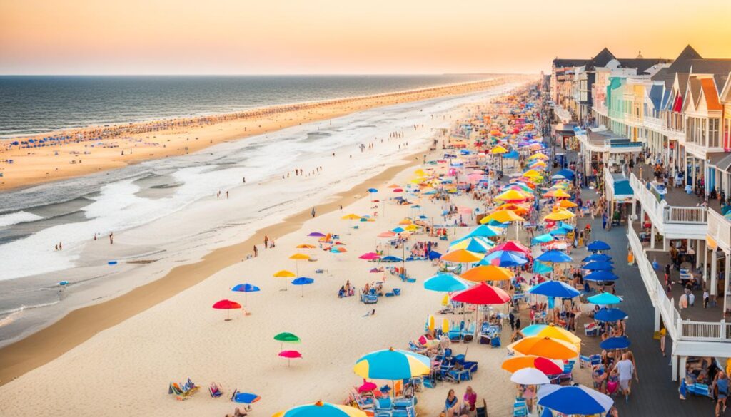 Ocean City boardwalk beach entrances Ocean City boardwalk beach entrances