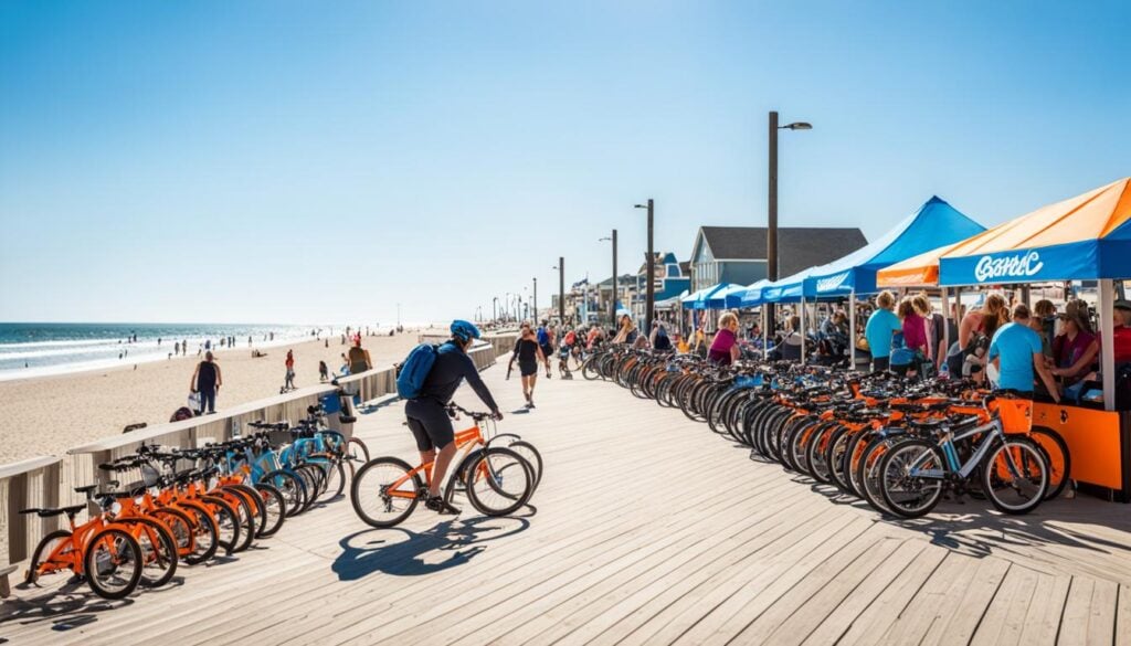 Ocean City boardwalk bike rentals