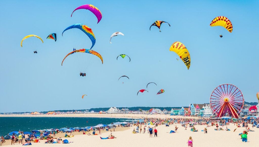 Ocean City kite flying