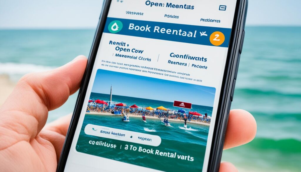 Ocean City water sports rentals booking process Ocean City water sports rentals booking process