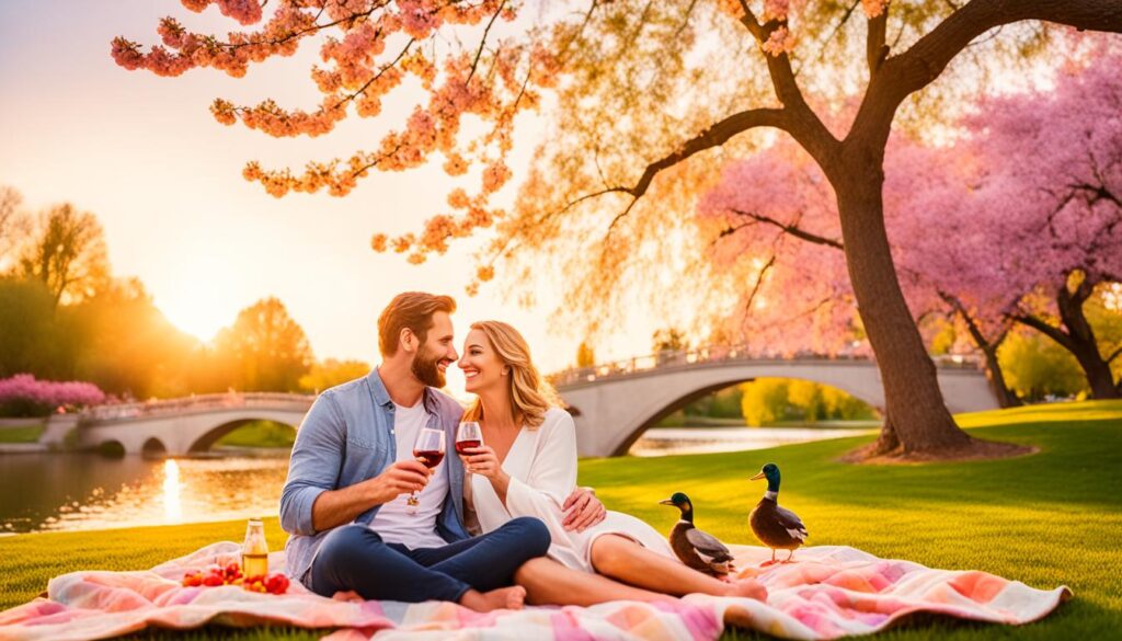 Outdoor romantic activities in Greenville parks