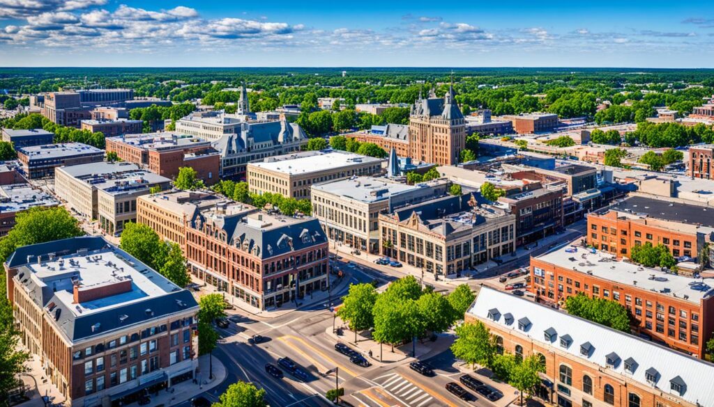 Overview of downtown Saint Cloud Overview of downtown Saint Cloud