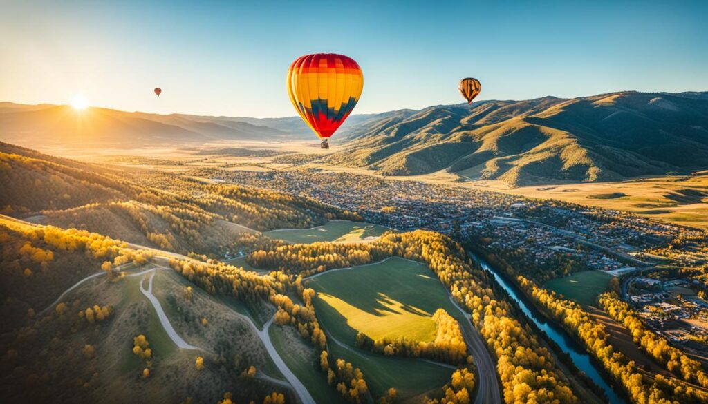 Park City hot air balloon rides for couples