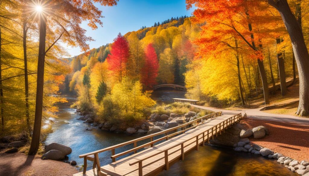 Peak fall foliage season in Saint Cloud Peak fall foliage season in Saint Cloud